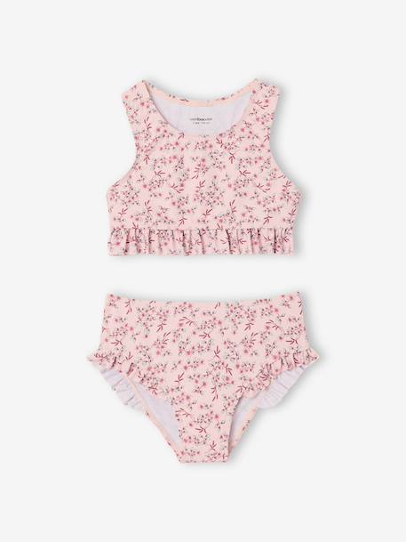 2-delig badpak voor meisjes lichtroze - vertbaudet enfant 
