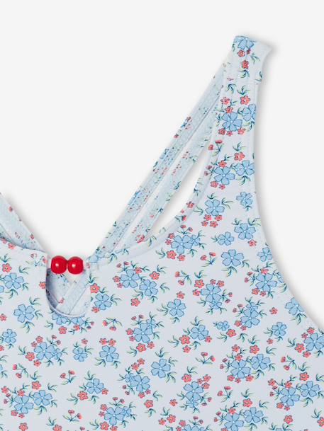 Badpak voor meisjes hemelsblauw - vertbaudet enfant 
