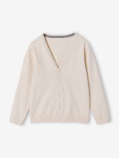 -Gebreid vest met V-hals BASICS