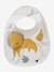 Set van 7 babyslabbetjes beige, bedrukt+blauwgroen+Egel+jungle wit+lichtroze+touw - vertbaudet enfant 