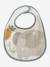 Set van 7 babyslabbetjes beige, bedrukt+blauwgroen+Egel+jungle wit+lichtroze+touw - vertbaudet enfant 
