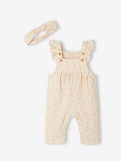Baby-Salopette, jumpsuit-Fleece romper + hoofdband baby 