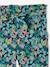 Driekwartmeisjesbroek voor meisjes met bloemenprint marineblauw+rood - vertbaudet enfant 