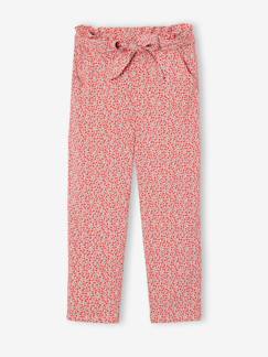 -Driekwartmeisjesbroek voor meisjes met bloemenprint