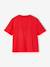 Effen Basics meisjesshirt met korte mouwen abrikoos+rood+snoepjesroze - vertbaudet enfant 