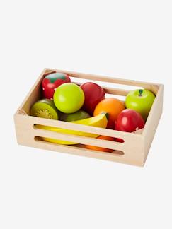 Speelgoed-Imitatiespelletjes-Keuken en etenswaren-Houten krat met houten fruit voor het diner