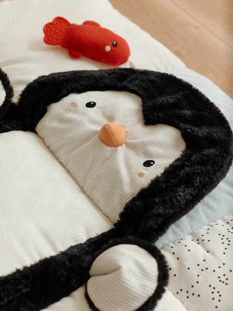 Zacht speelkleed CROQUE LA VIE beige+ecru+rood+sinaasappel+zwart - vertbaudet enfant 