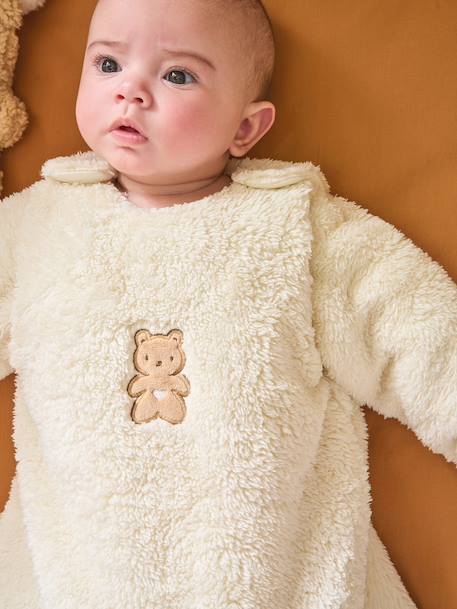 PETIT OURS trappelzak met lange afneembare mouwen vanille - vertbaudet enfant 
