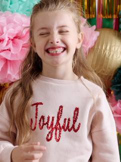 -Kerst sweater voor meisjes met boodschap in pailletten