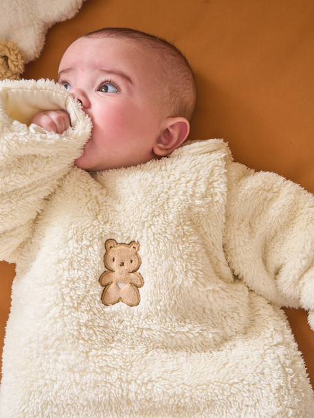PETIT OURS trappelzak met lange afneembare mouwen vanille - vertbaudet enfant 