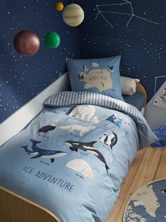 -Bedset dekbedovertrek + kussensloop voor kinderen PÔLE NORD, met gerecycled katoen
