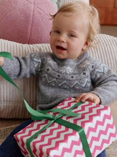 Baby-Jacquard kersttrui voor baby's familie capsulecollectie
