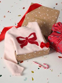-Kerstcadeauverpakking "Renne" jacquard trui + 2 scrunchies voor meisjes