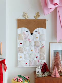 Linnengoed en decoratie-Adventskalender Rendier in sherpa