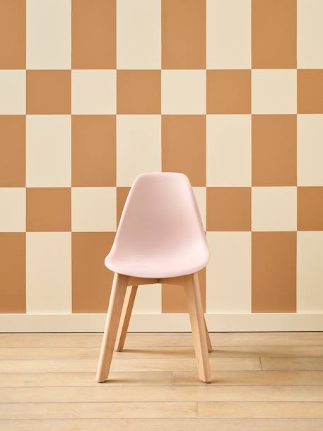 Stoel voor de kleuterschool in Scandinavisch design rozen+wit - vertbaudet enfant 