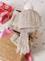 Kerstcadeauset voor meisjes muts + snood + wanten/handschoenen gemêleerd beige - vertbaudet enfant 