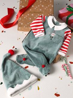 Baby-Pyjama, surpyjama-Kerstset pyjama + muts baby unisex