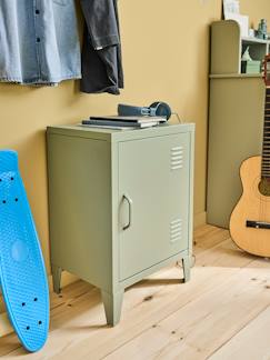 -Nachttafel 1 metalen deur