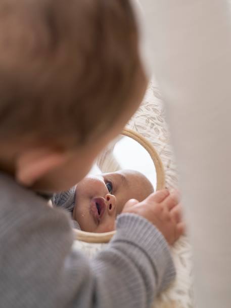 Meegroei speelmat met bogen en rand BABYLON beige+rood+sinaasappel+wit - vertbaudet enfant 