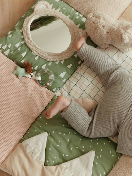 Zacht speelkleed CROQUE LA VIE beige+ecru+rood+sinaasappel+zwart - vertbaudet enfant 