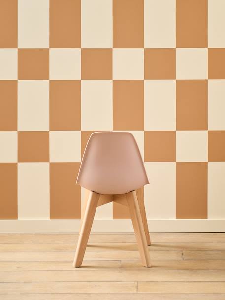 Stoel voor de kleuterschool in Scandinavisch design rozen+wit - vertbaudet enfant 