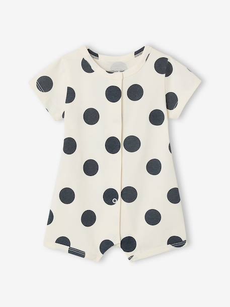 Babypakje met 2 combishorts van biologisch katoen gemêleerd beige - vertbaudet enfant 