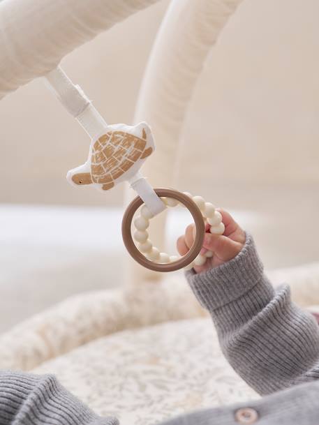 Meegroei speelmat met bogen en rand BABYLON beige+rood+sinaasappel+wit - vertbaudet enfant 
