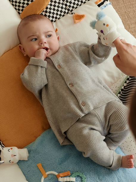 Zacht speelkleed CROQUE LA VIE beige+ecru+meerkleurig+rood+sinaasappel+smaragdgroen - vertbaudet enfant 
