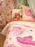 Bedovertrek + omkeerbare kussensloop voor kinderen BIRDY, met gerecycled katoen roze (poederkleur) - vertbaudet enfant 