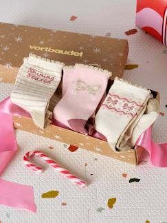 -Set van 3 paar sokken Kerstmis meisje