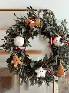 Linnengoed en decoratie-Set van 12 kerstdecoraties in sherpa
