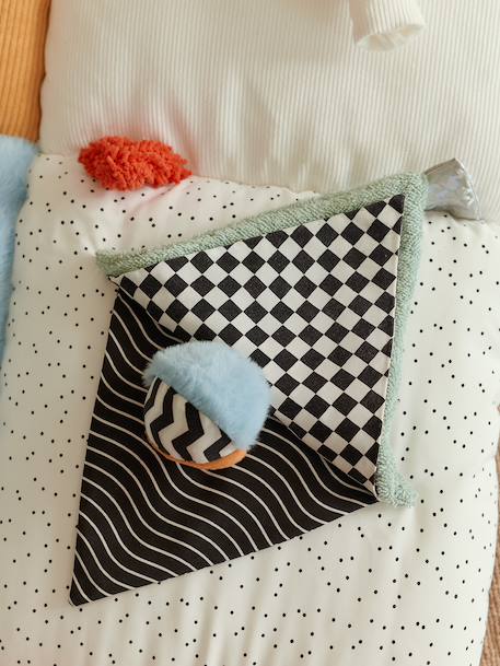 Zacht speelkleed CROQUE LA VIE beige+ecru+meerkleurig+rood+sinaasappel+smaragdgroen - vertbaudet enfant 