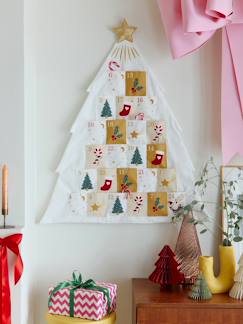 Linnengoed en decoratie-Adventskalender Witte spar