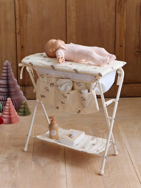 2-in-1 luiertafel voor metalen poppen ecru - vertbaudet enfant 