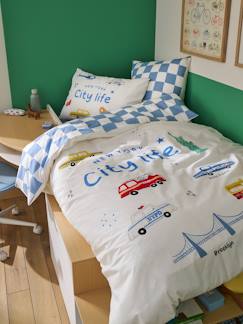 -Dekbedovertrekset + kussensloop kind met gerecycled katoen VARSITY