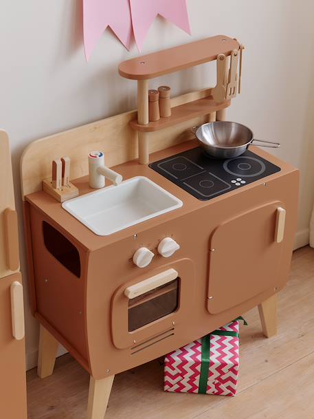 Houten design keukentje karamel+wit - vertbaudet enfant 