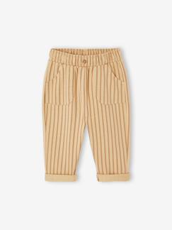 -Broek met print van molton baby