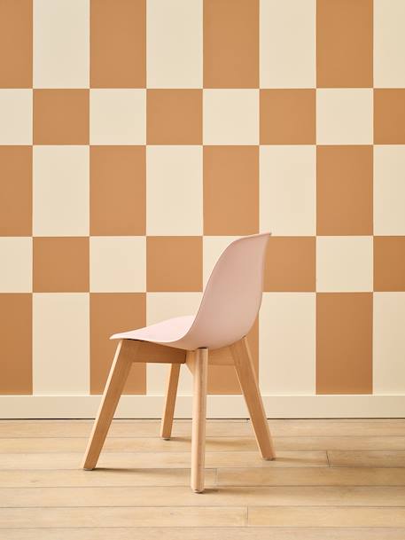 Stoel voor de kleuterschool in Scandinavisch design rozen+wit - vertbaudet enfant 