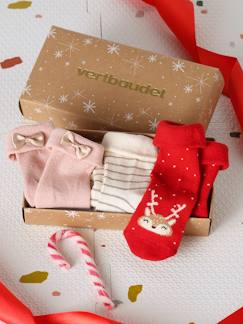 Baby-Set van 3 paar kerstsokken voor baby