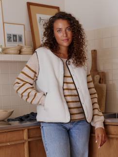 -Omkeerbaar vest zonder mouwen voor dames, familie capsule