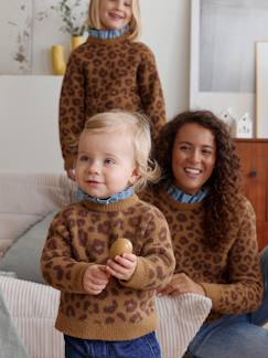 -Babytrui met luipaardprint chambray
