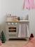 Houten keukentje met accessoires van FSC®-hout ecru+rozen+saliegroen - vertbaudet enfant 