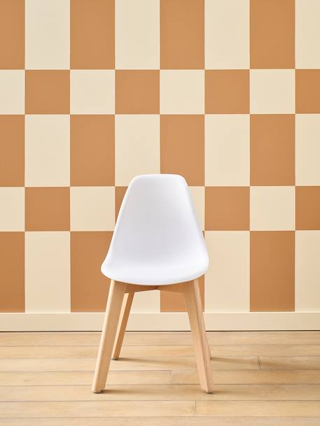 Stoel voor de kleuterschool in Scandinavisch design rozen+wit - vertbaudet enfant 