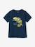 Jongensshirt met motief in omkeerbare pailletten Basics blauwgroen+ecru+nachtblauw+oceaanblauw+wit - vertbaudet enfant 