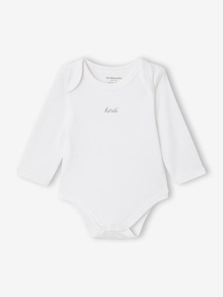 Set van 7 body's met lange mouwen veel wit - vertbaudet enfant 