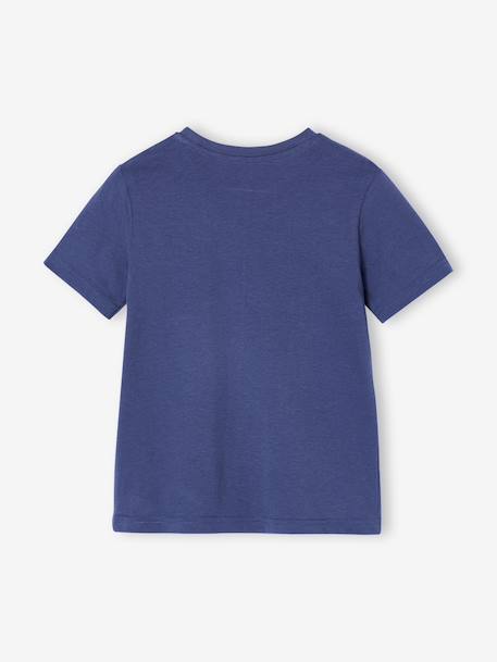 Set van 3 T-shirt met korte mouwen amandelgroen+karamel+marineblauw+pecannoot+petrolblauw+saliegroen - vertbaudet enfant 