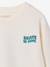 T-shirt met lange mouwen voor jongens ecru+leiblauw - vertbaudet enfant 