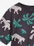 T-shirt jongens korte mouwen antraciet+ecru+wit - vertbaudet enfant 
