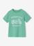 T-shirt voor jongens met print blauwgroen+gemêleerd wit+middenblauw+mintgroen+okergeel+olijf+terracotta - vertbaudet enfant 