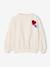 Sweater voor meisjes met smeltbare patch. ecru - vertbaudet enfant 